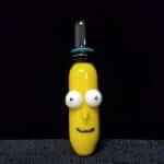 Chameleon Glass | Mister Poopybutthole Glass Pipe "Rick and Morty" - Yellow | A Quirky Companion for Your Sesh