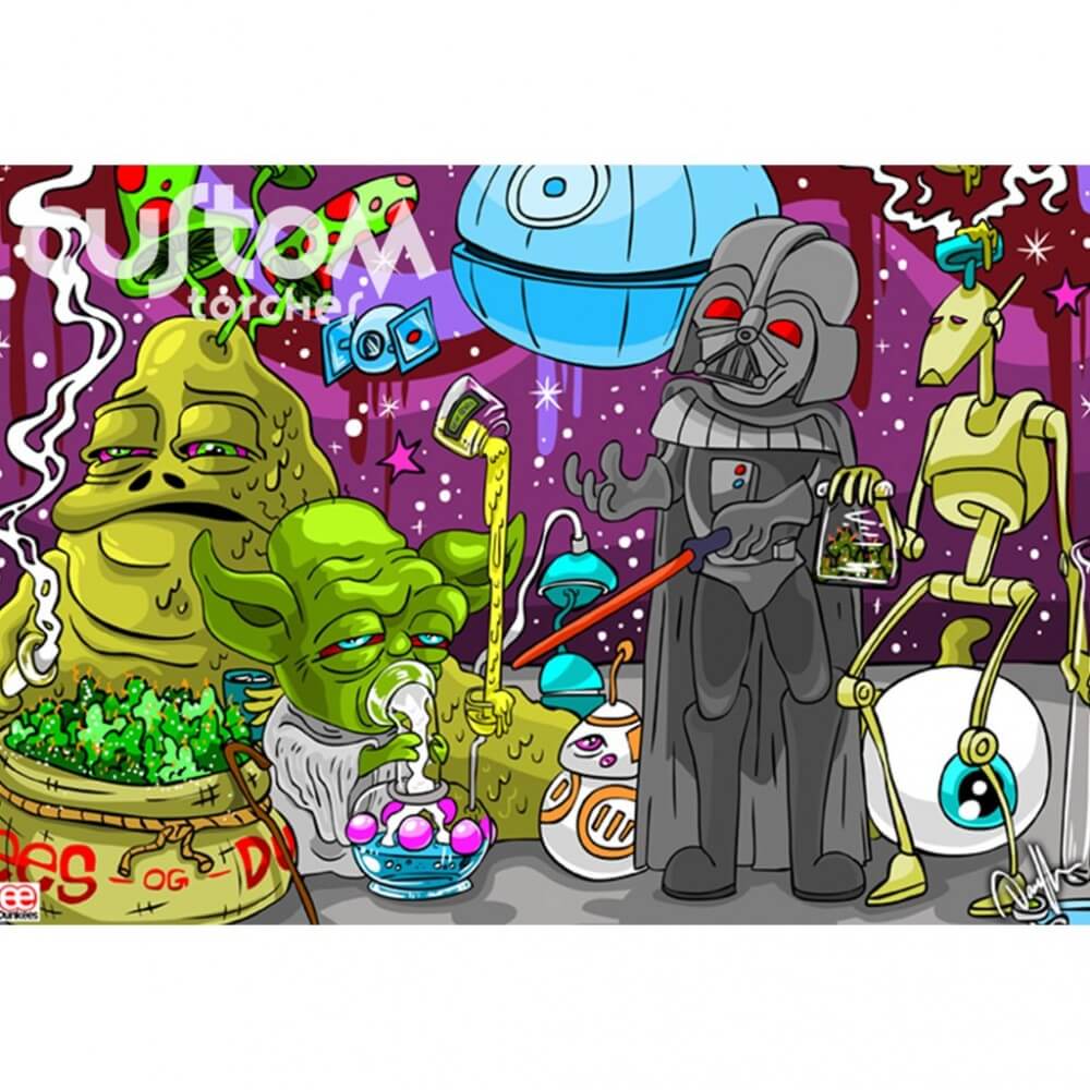 Custom Torches - Dunkees "Dab Wars" Butane Torch - Full Artwork