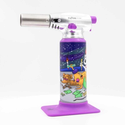 Custom Torches - Dunkees "Dawgs" Butane Torch - Purple