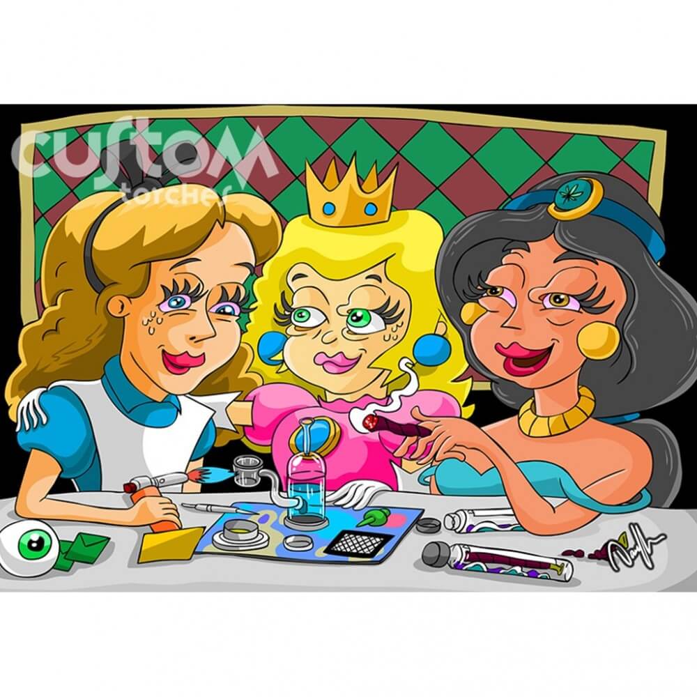 Custom Torches - Dunkees "Girls Night Out" Butane Torch / Full Artwork