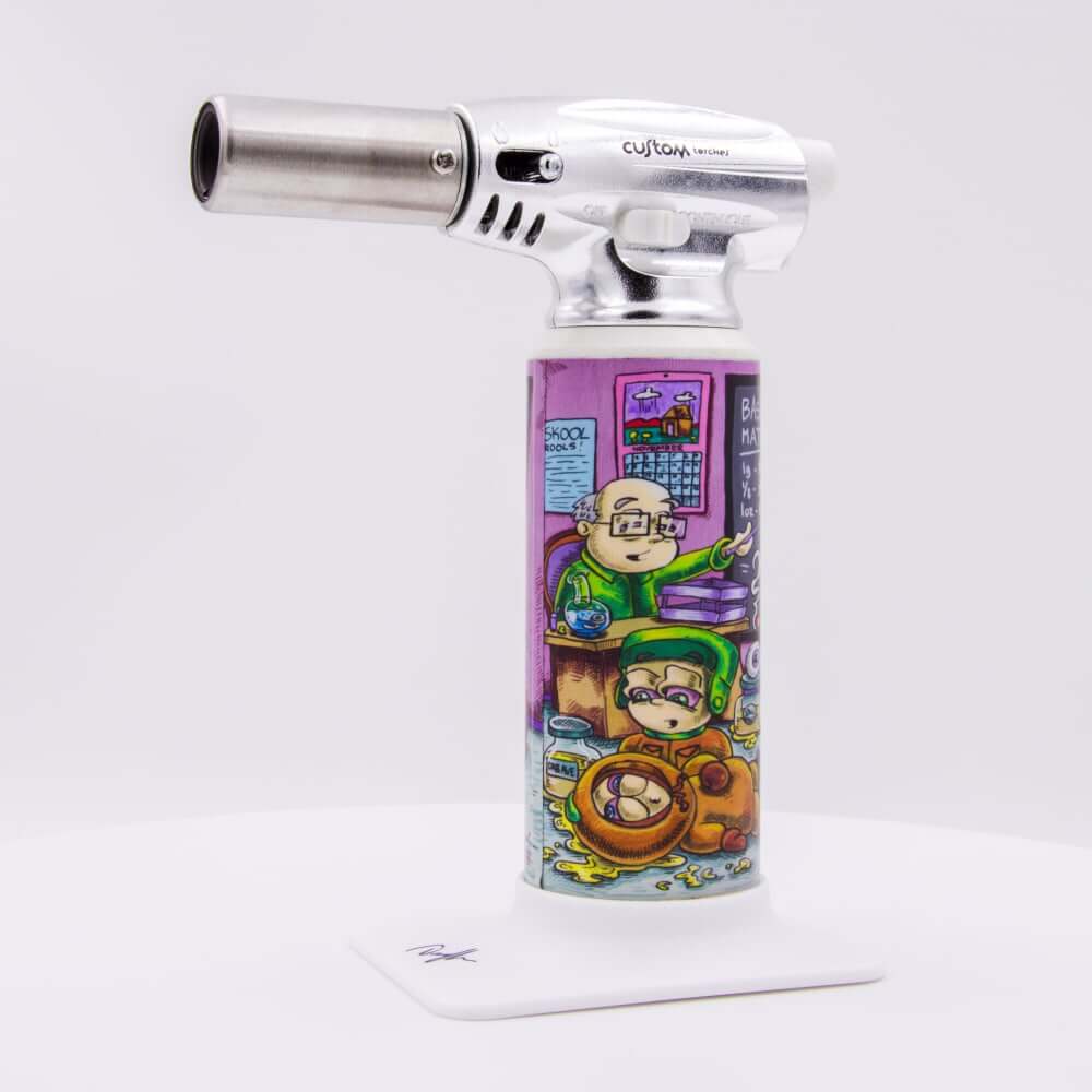 Custom Torches - Dunkees "Life Lessons" Butane Torch - White