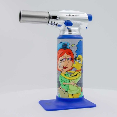 Custom Torches - Dunkees "Pickle Fun" Butane Torch - Blue