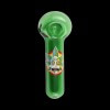Chameleon Glass Canna Crown Rick "Rick and Morty" Glass Pipe - Green