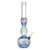 4:20 Generic Label 11" Mixed Color Double Bulge Water Pipe / 4