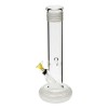 Bio Hazard 12" 50mm "Hollowfoot" Water Pipe w/ Slide - White