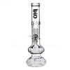 Bio Hazard 14" 50mm Double Bubble Water Pipe - Black Rake / 3