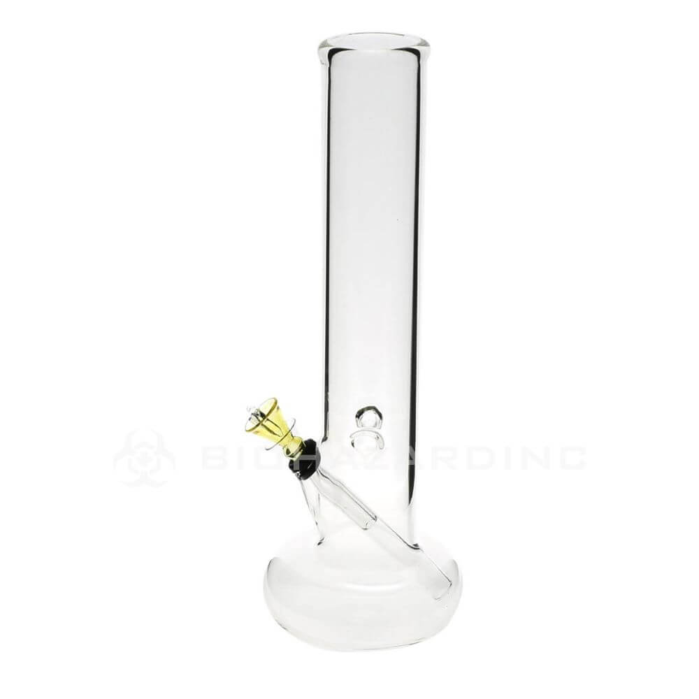 Bio Hazard 12" Hollowfoot Water Pipe w/ Slide - Clear - 4