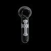 Chameleon Glass Cross Label Glass Pipe - Black