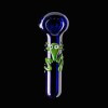 Chameleon Glass Alta Vida Frog Hand Pipe Blue