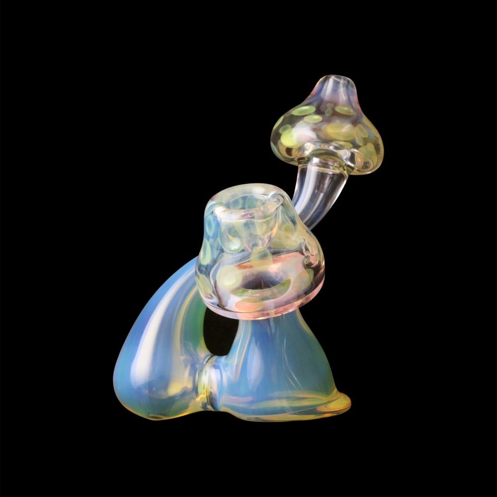 Chameleon Glass Come Watch TV Glass Pipe - Green - It's 4:20 Somewhere