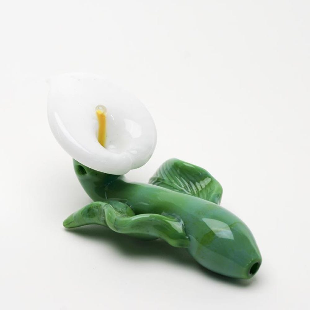 Empire Glassworks Calla Lily Sherlock Hand Pipe - 2