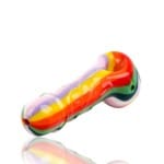 Empire Glassworks | Rainbow Rod Penis Pipe | Colorful Fun for Any Collection