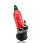 Empire Glassworks | Sriracha Bottle Puffco Peak Attachment - Spicy Elegance for Your Puffco Peak!