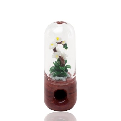 Empire Glassworks White Orchid Hand Pipe