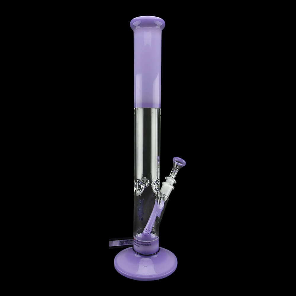 ROOR Custom Classic 18" Straight Water Pipe 50mm x 5mm - Purple - 006