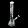 ROOR Custom Sandblasted 14" Beaker Water Pipe - Strain: White Widow - 005