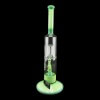 ROOR Tech 16" 2 Barrel Chamber Stemless Bubbler - Milky & Mint Color 03