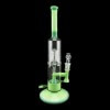 ROOR Tech 16" 2 Barrel Chamber Stemless Bubbler - Milky & Mint Color 05
