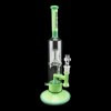 ROOR Tech 16" 2 Barrel Chamber Stemless Bubbler - Milky & Mint Color 06