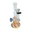 6.5" Spotted Hourglass Color Changing Water Pipe - 02