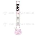 Bio Hazrard | 22" 50mm Double Tree Beaker Water Pipe - Pink