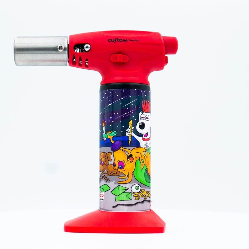 Custom Torches Nano Torch Dunkees Dawgs - Red - 01
