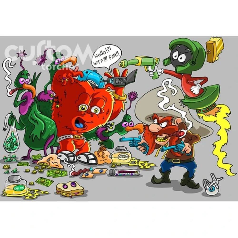 Custom Torches Hold Up Dunkees Artwork