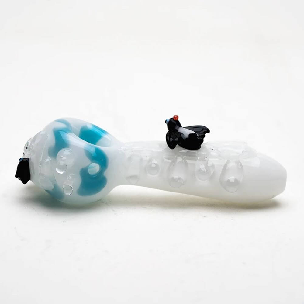 Empire Glassworks Icy Penguin Small Hand Pipe - 02