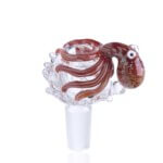 Kraken's Delight 14mm Male Bowl - A Spirited Splash of Style