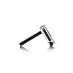 GRAV | Mini Hammer Bubbler 3" - Black | Compact Yet Mighty Water Pipe for On-the-Go