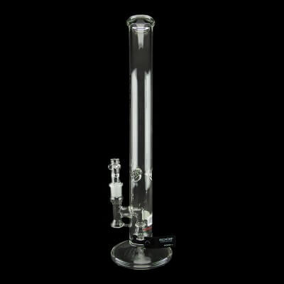 ROOR Tech 18" Mini Clear Fixed 45mm x 5mm Straight Water Pipe - 01