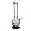 USA Straight Neck Raked Glass Egg Water Pipe w/ Ice Catcher - 03