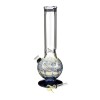 USA Straight Neck Raked Glass Egg Water Pipe w/ Ice Catcher - 04