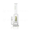 Bio Hazard 13" Thick Stemless Straight Water Pipe - Green 03