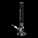 ROOR | Custom Classic 18" 9mm Thick Beaker Water Pipe w/ Sandblasted Starline Logo | High-Performance Glass for Serious Enthusiasts