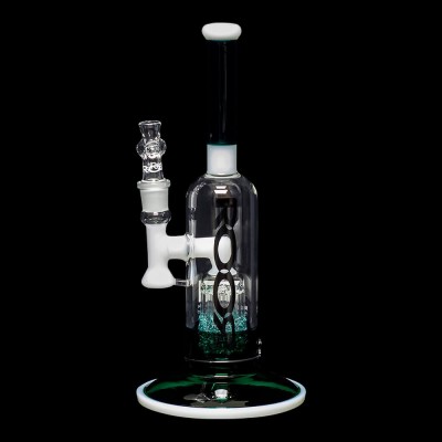 ROOR Tech 12″ Fixed Stemless Bubbler – Jade & White 01