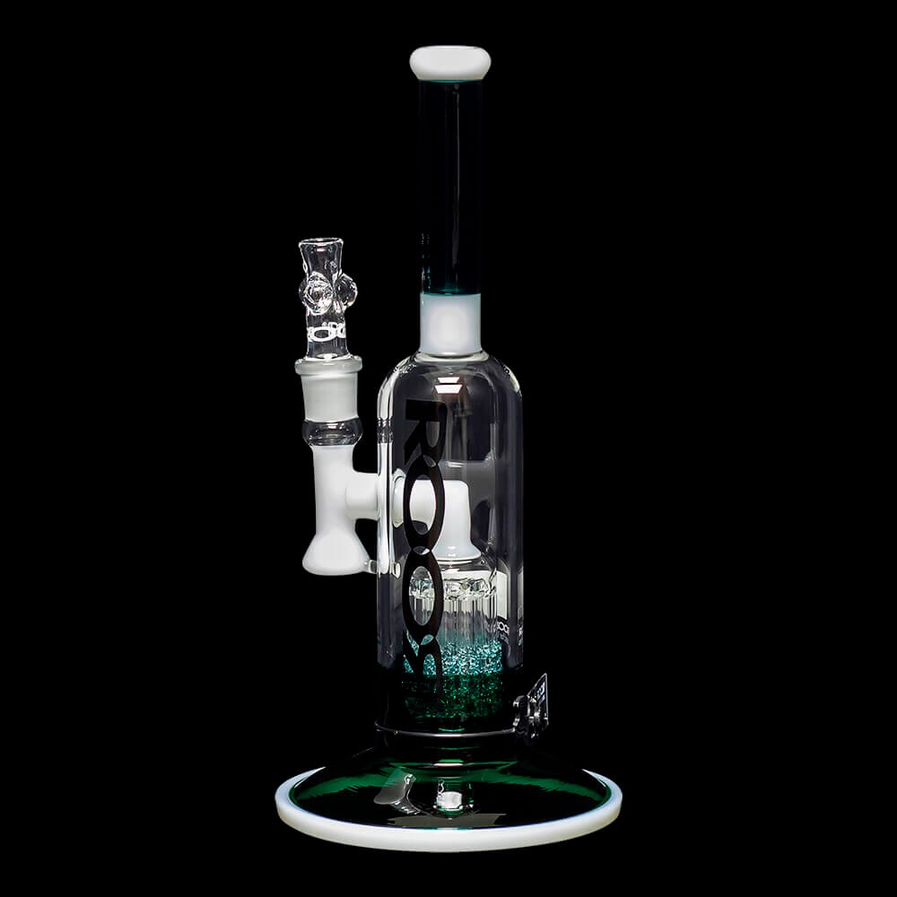 ROOR Tech 12″ Fixed Stemless Bubbler – Jade & White 02