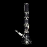 ROOR Tech | 17" Double 4-Arm Tree Perc Beaker Water Pipe | Old School Vibes with Modern Precision