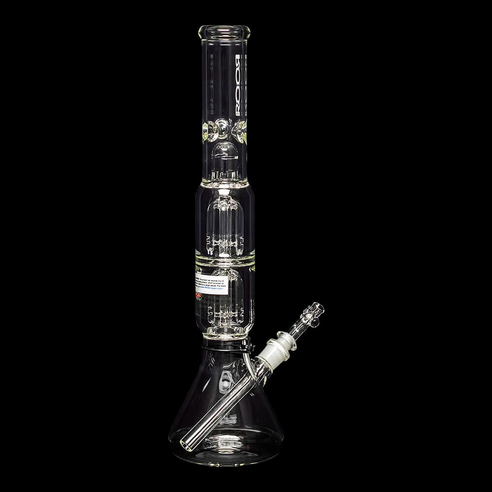 ROOR Tech 17" Double 4-Arm Tree Perc Beaker Water Pipe - 04