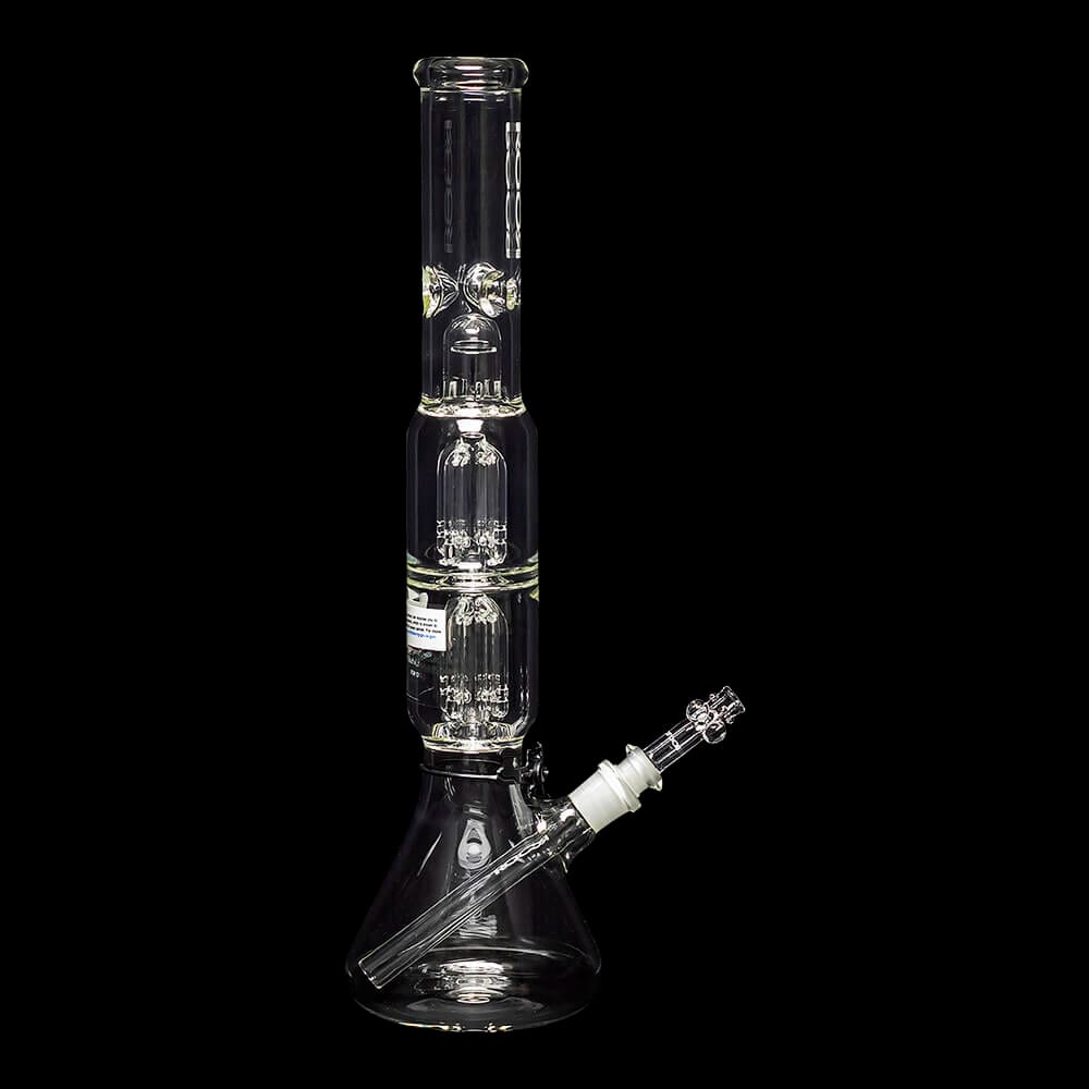 ROOR Tech 17" Double 4-Arm Tree Perc Beaker Water Pipe - 05