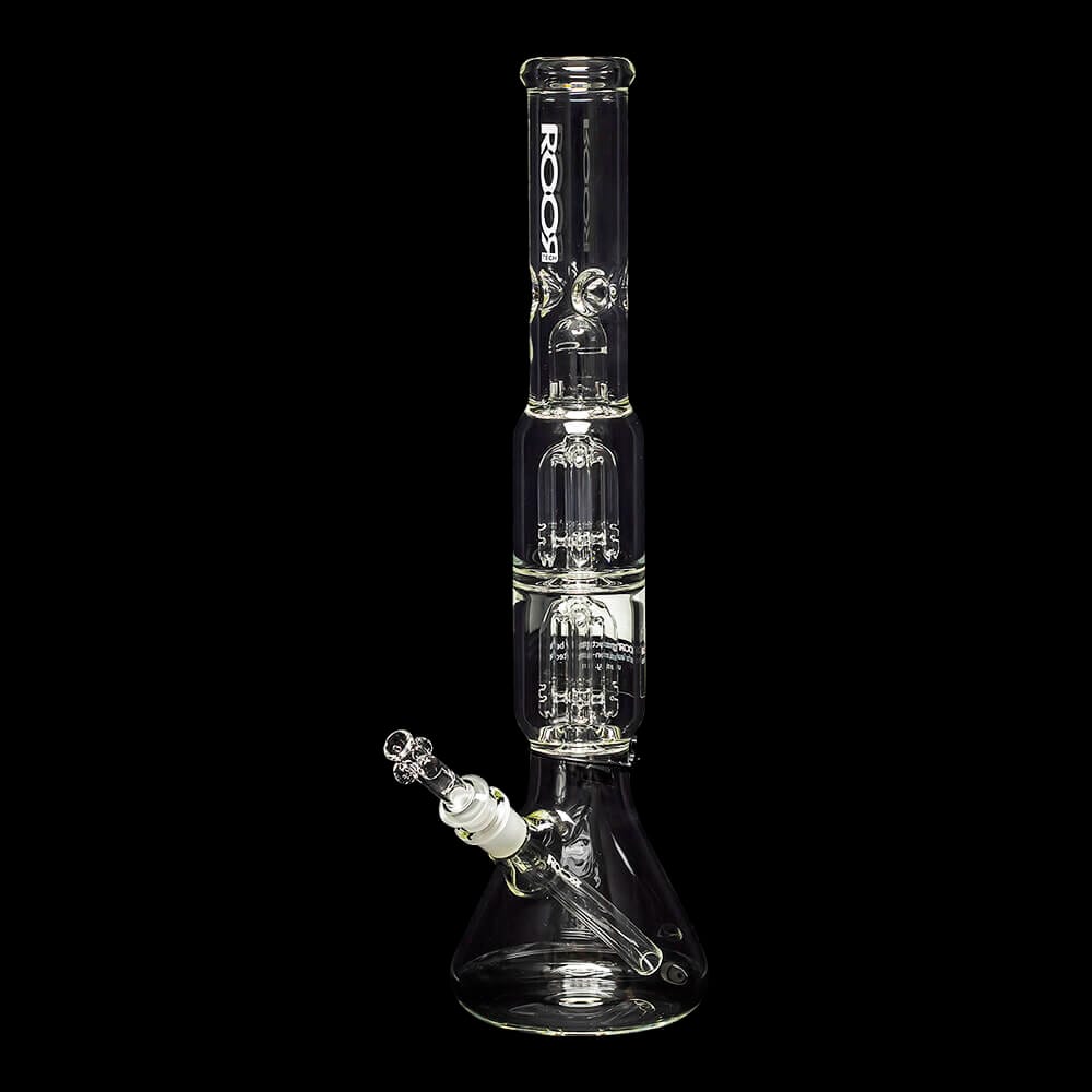 ROOR Tech 17" Double 4-Arm Tree Perc Beaker Water Pipe - 08