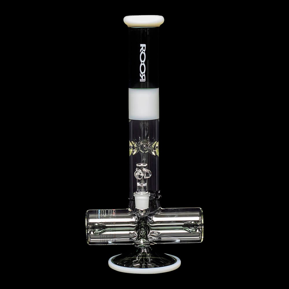 ROOR Tech 18" Inline Bong "Smokey Grey & White" 01