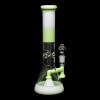 ROOR Tech Fixed Stem 14" 50x5mm Beaker - Milky Green & White - 04