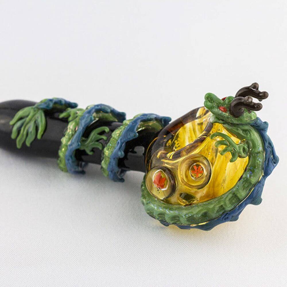 Empire Glasswork Dragon Sphere Hand Pipe - Large 02