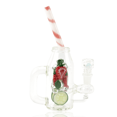Empire Glassworks Icy Strawberry Cucumber Detox Mini Water Pipe 01