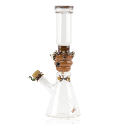 Empire Glassworks Save The Bee's Beaker Water Pipe 01