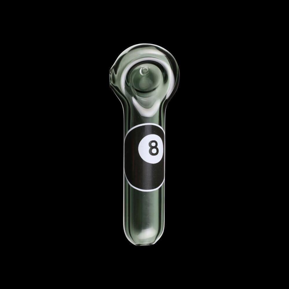 Chameleon Glass 8 Eight Ball Hand Pipe