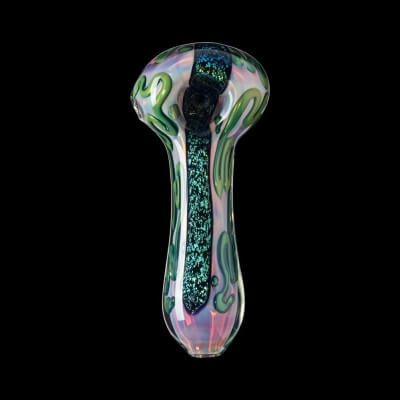 Chameleon Glass Respirator Hand Pipe - Color Changing
