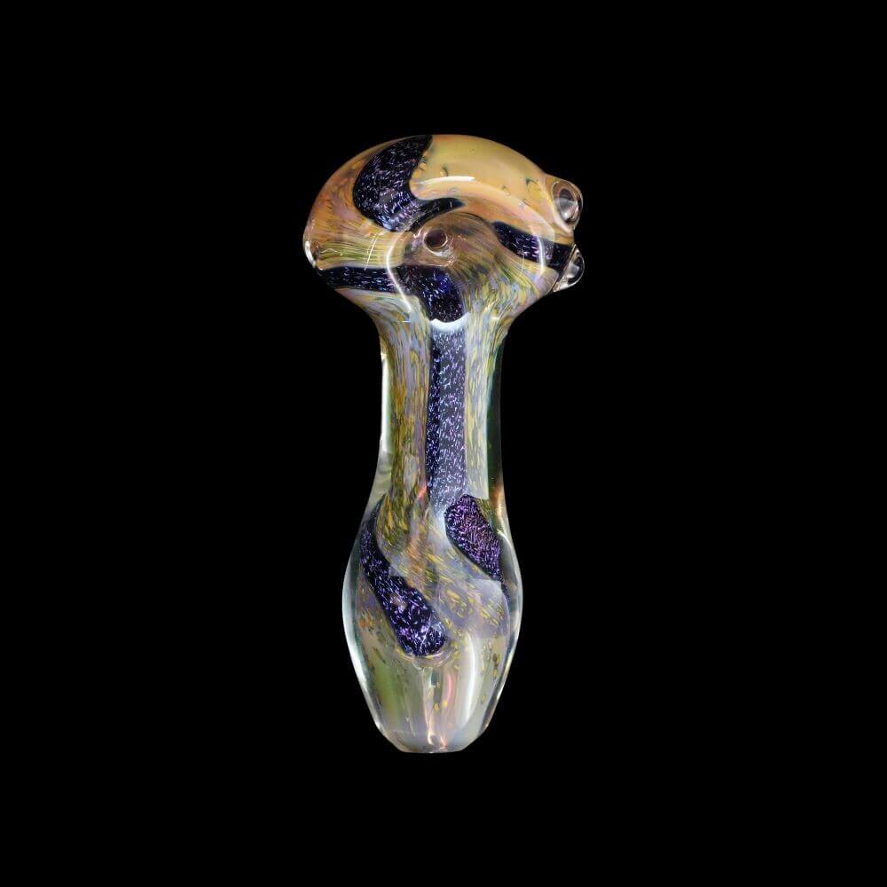 Chameleon Glass Respirator Hand Pipe - UV Reactive 02
