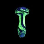 Chameleon Glass | Respirator Hand Pipe - UV Reactive | Light Up Your Smoke Session in Style